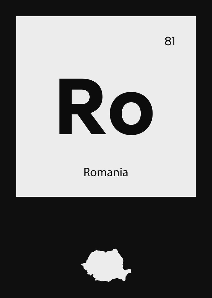 Romania Country Map