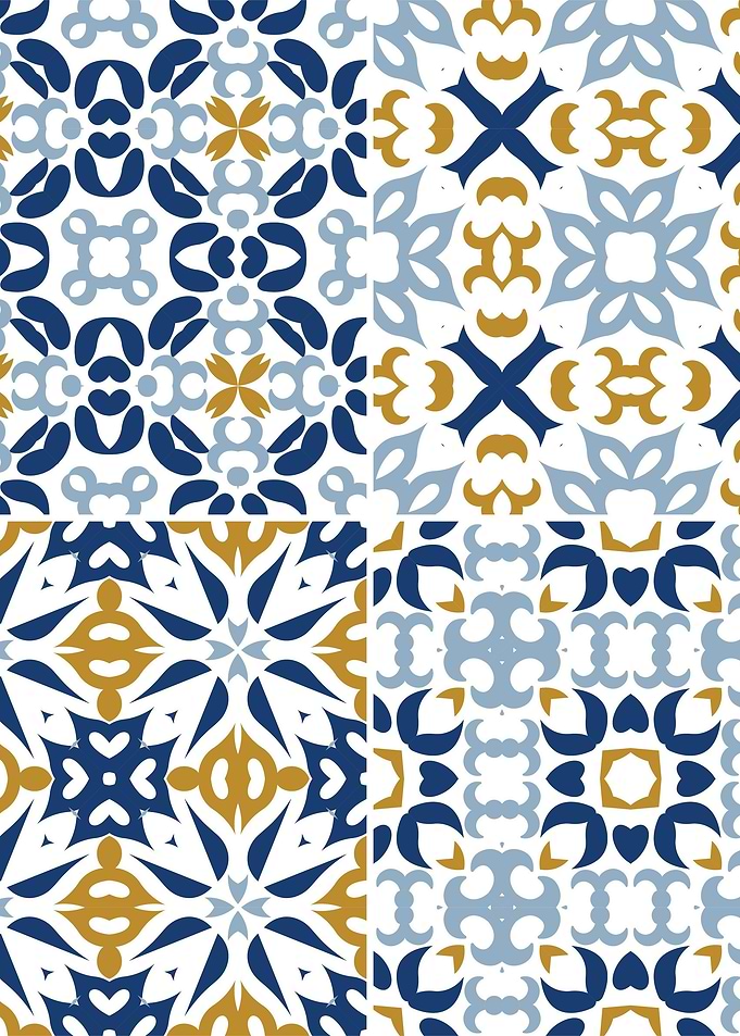 Mediterranean Blue Tile 08