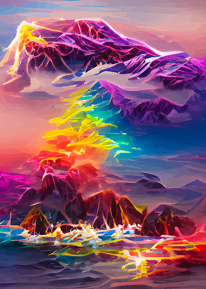 Fantasy island scenery