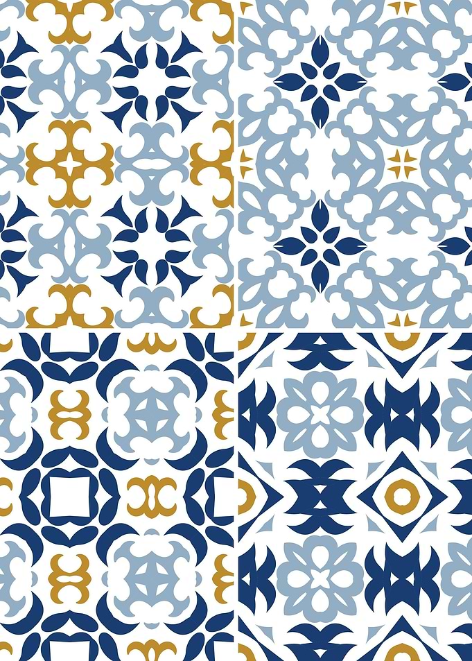 Mediterranean Blue Tile 07