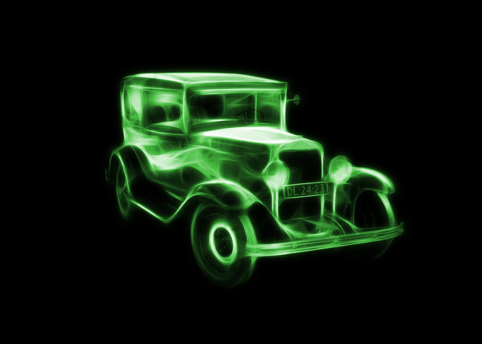 Old Car green