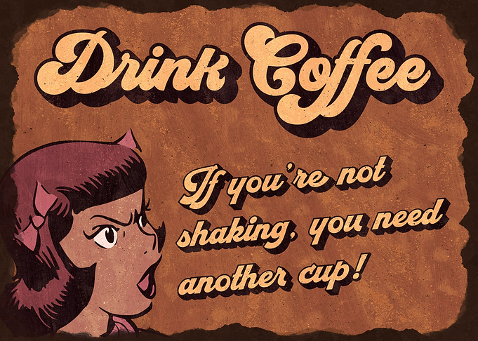 Retro Coffee Sign