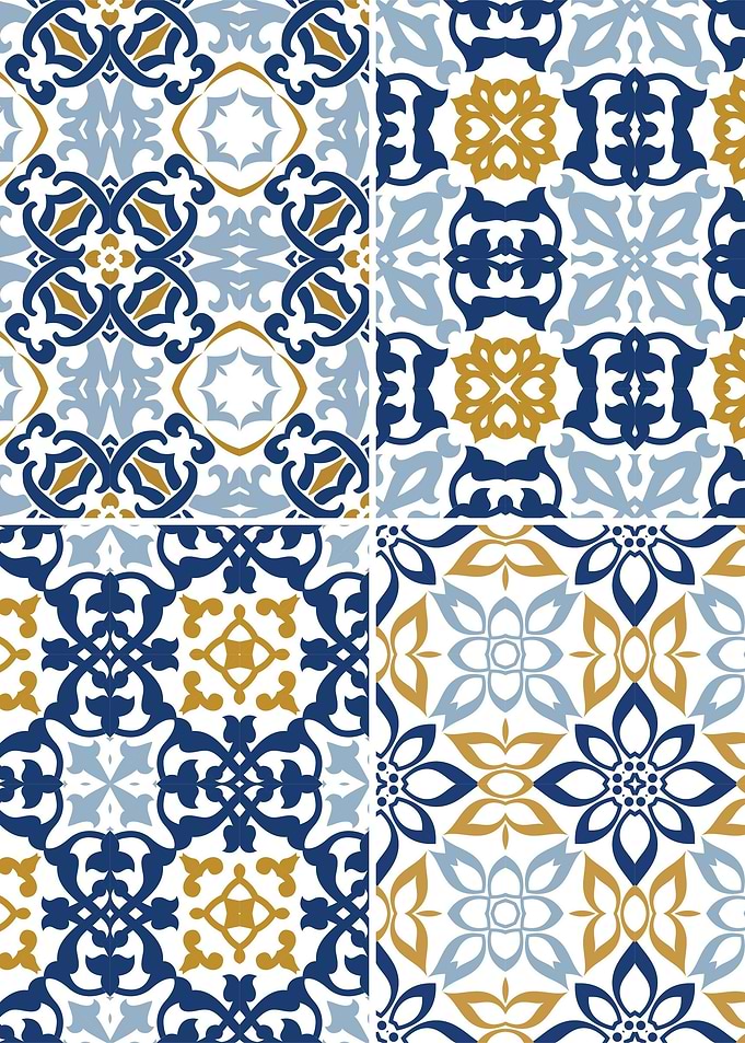 Mediterranean Blue Tile 06