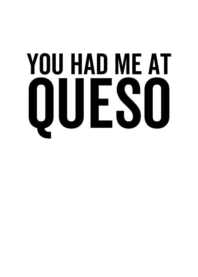 You Had Me At Queso