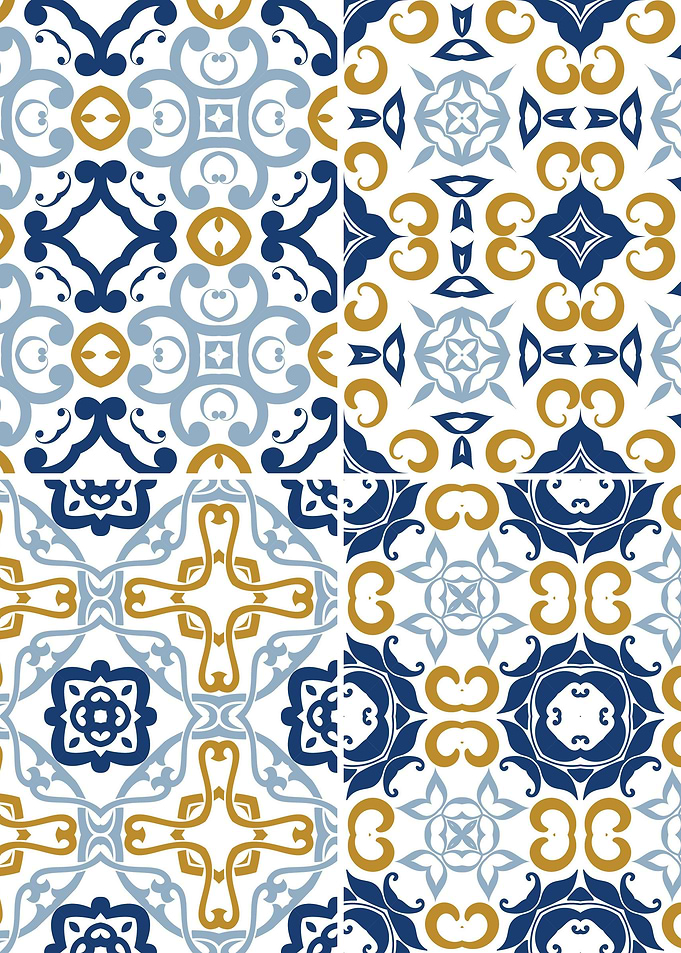 Mediterranean Blue Tile 09