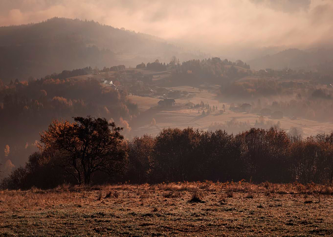 Autumn mountain landscape
