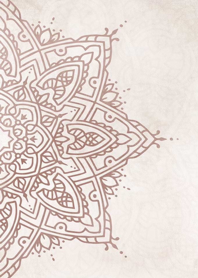 Blush Pink Mandala no553b