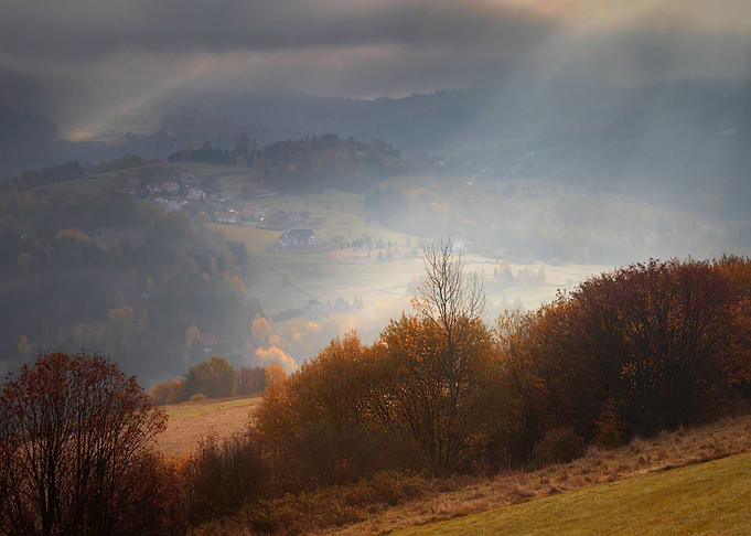 Autumn mountain landscape