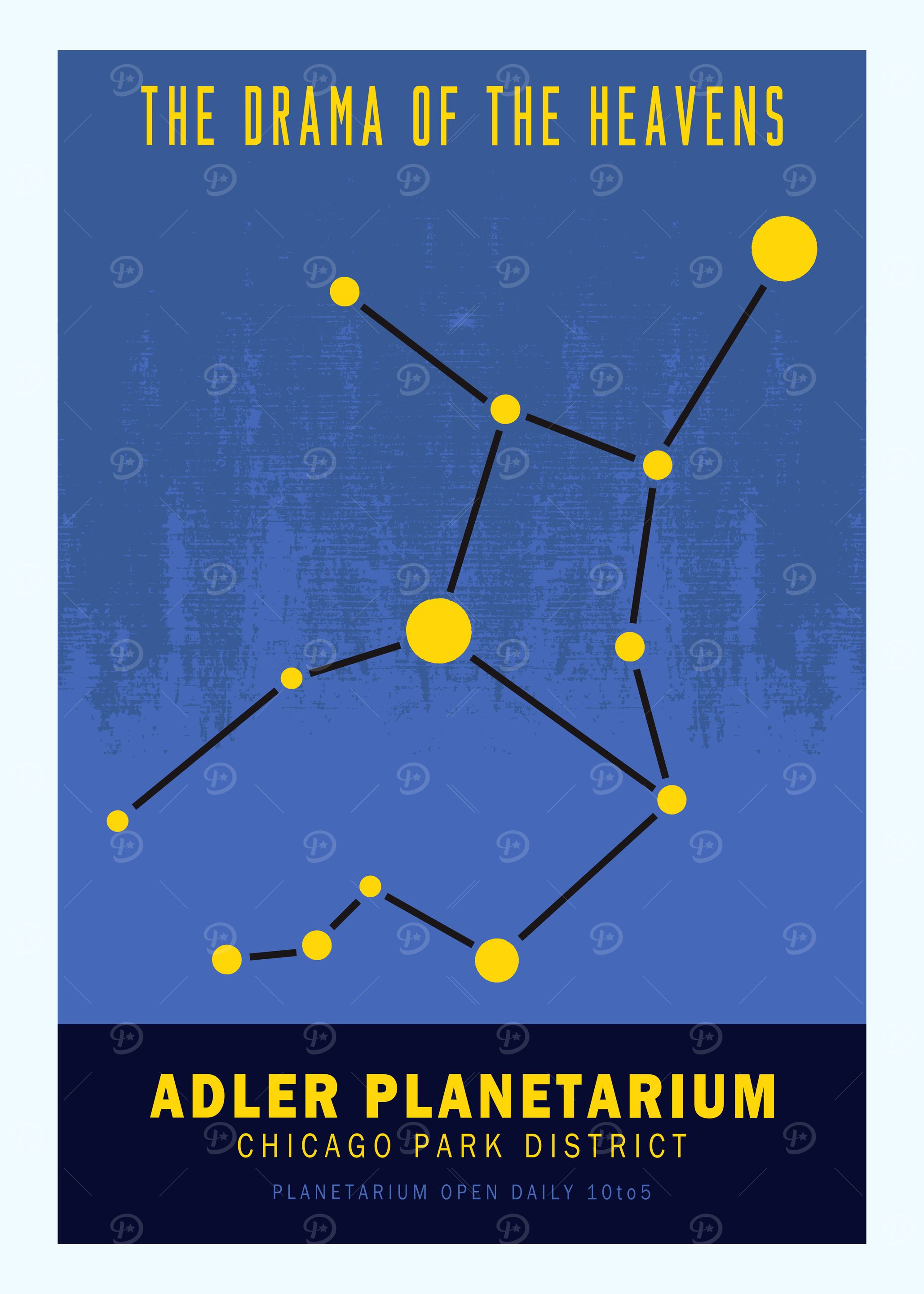Vintage Planetarium Poster