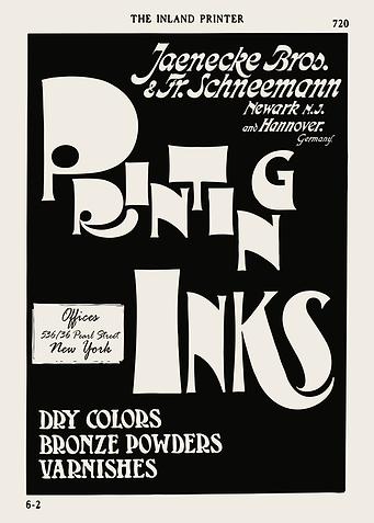 Painting Inks Vintage Ad