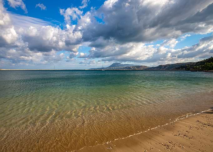 Sea landscape Greek Island