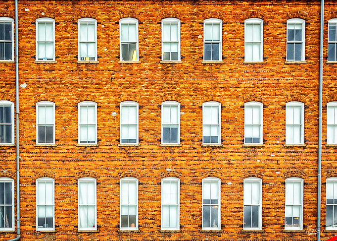 Brick Wall of Windows