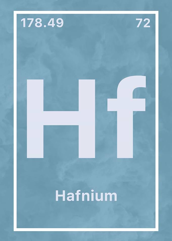 Hafnium Chemical Symbol