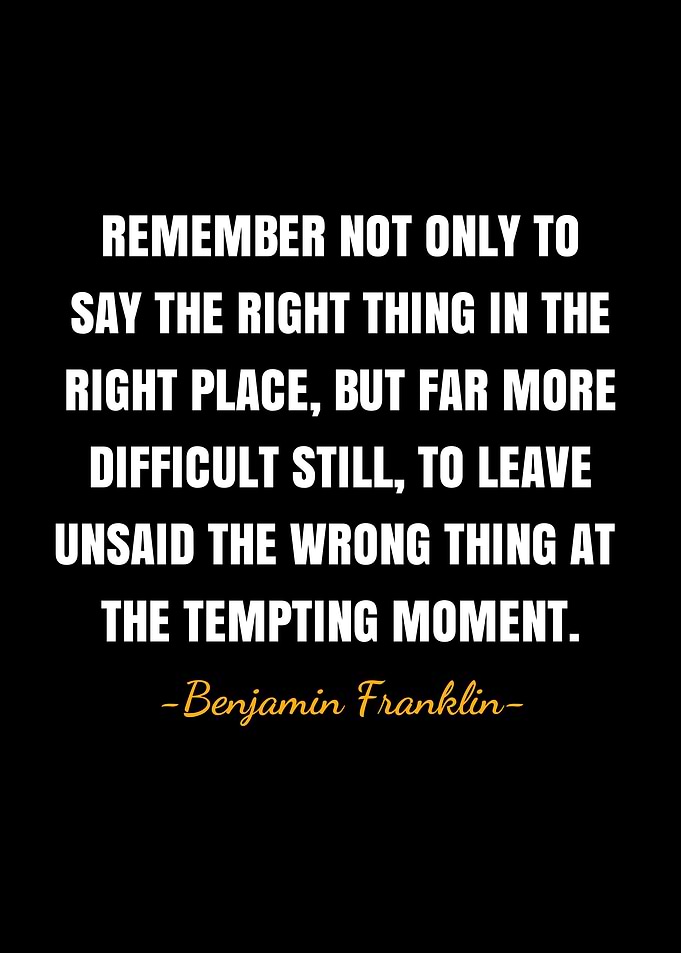 Benjamin Franklin quotes