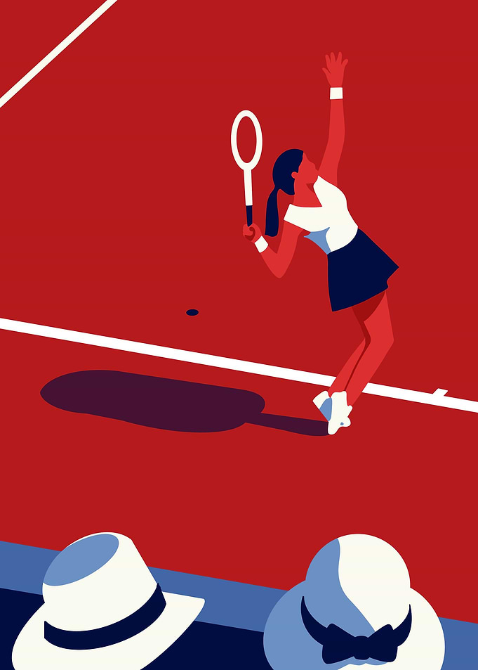 Tennis illustration