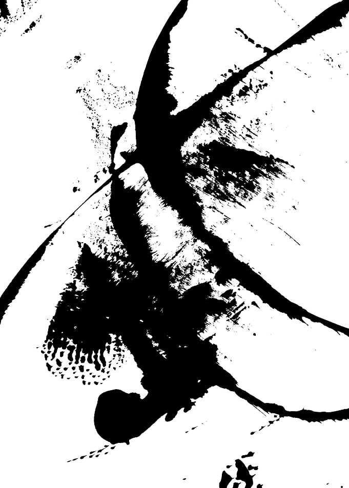 Black white abstract 596a
