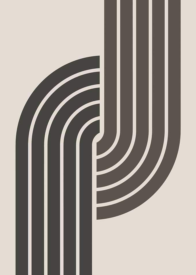 Geometric Bold Lines no654