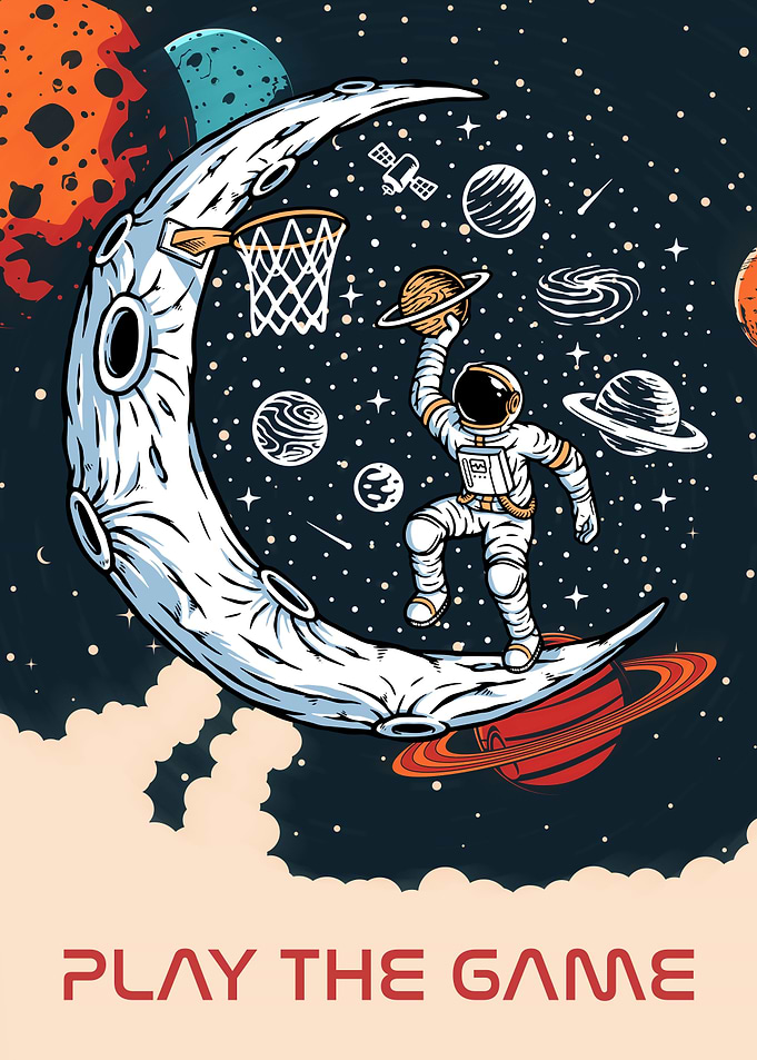 Astronaut play game
