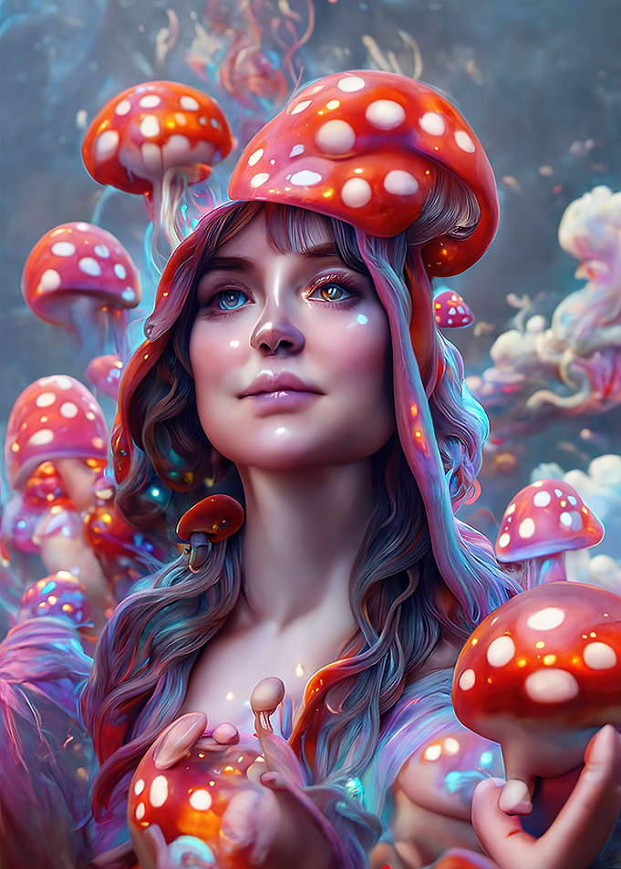 Mushroom girl
