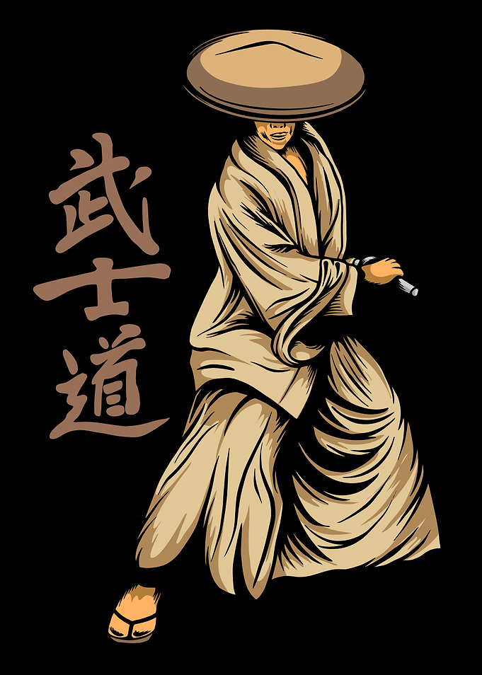 japanese samurai brown