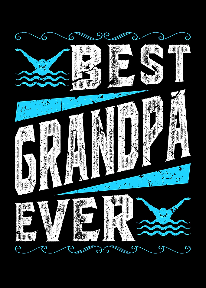 Swimming Best Grandpa Gift