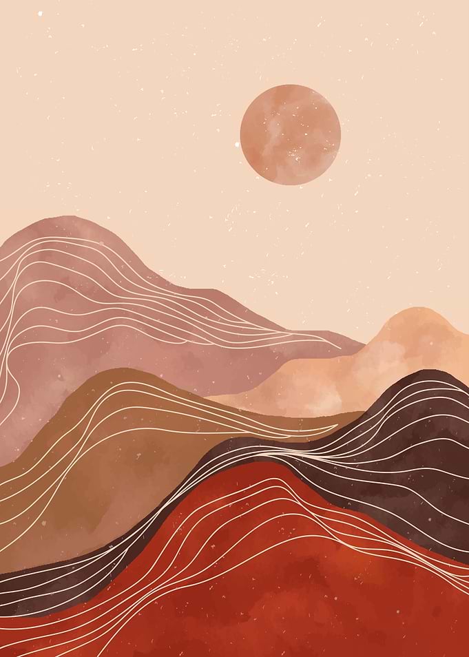 Abstract Mountain art