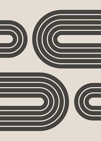 Beige black lines no153