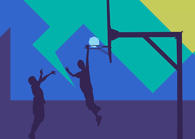 Basket 1 vs 2 Grayscale