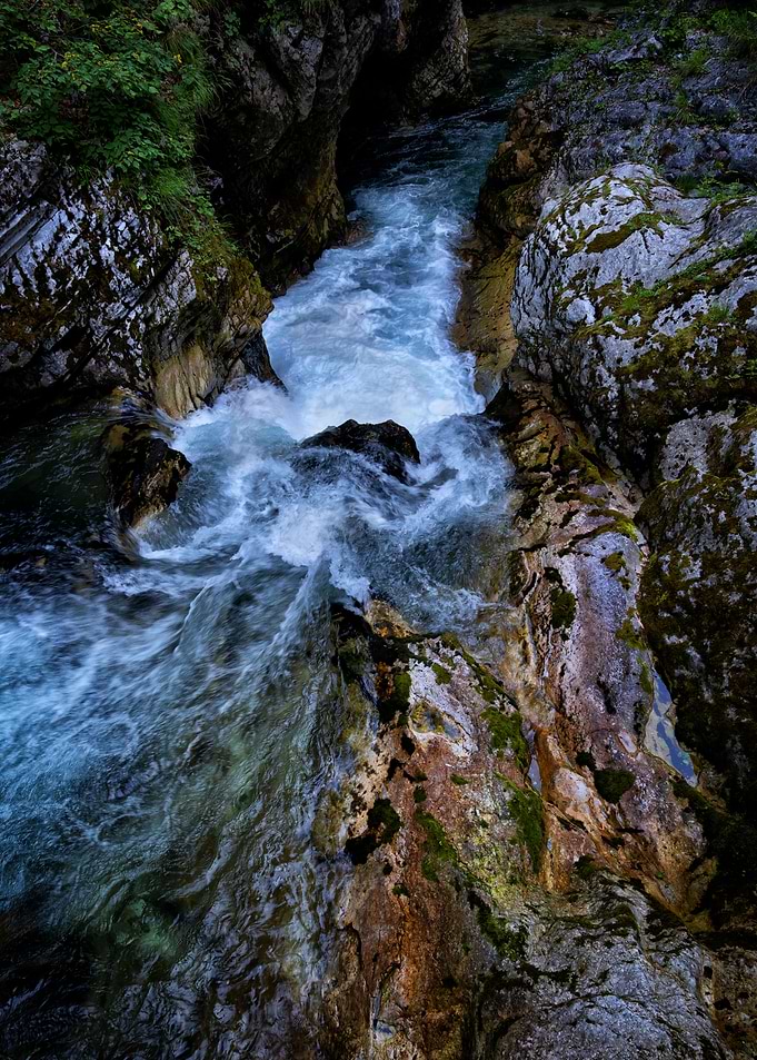 Mountain River Abstract