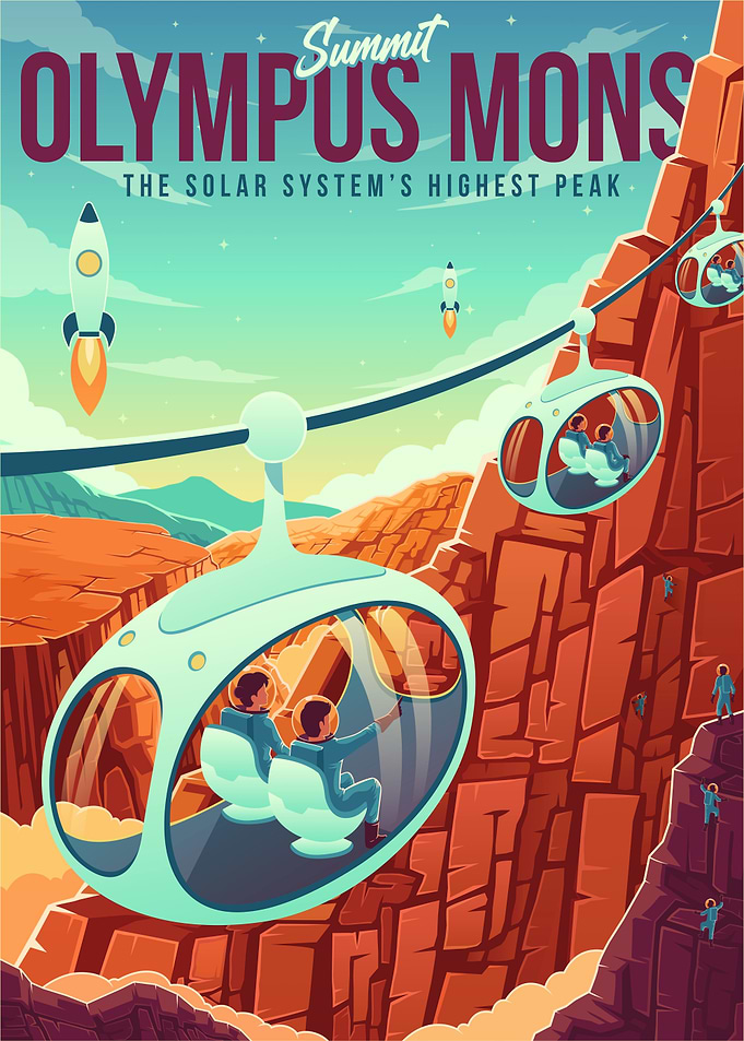 Olympus Mons Cable Cars