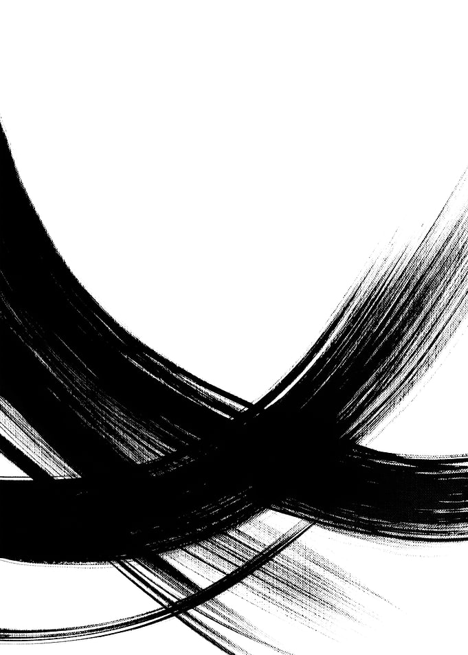 Black brush strokes no411a