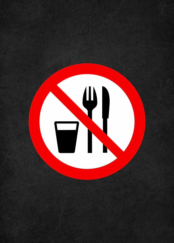 do not eat sign