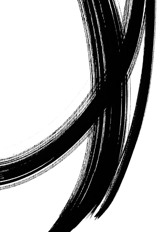 Black brush strokes no411b
