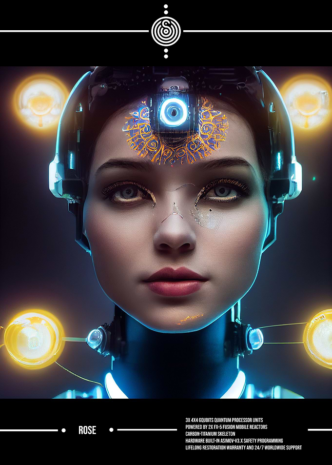 AI Cyborg Rose