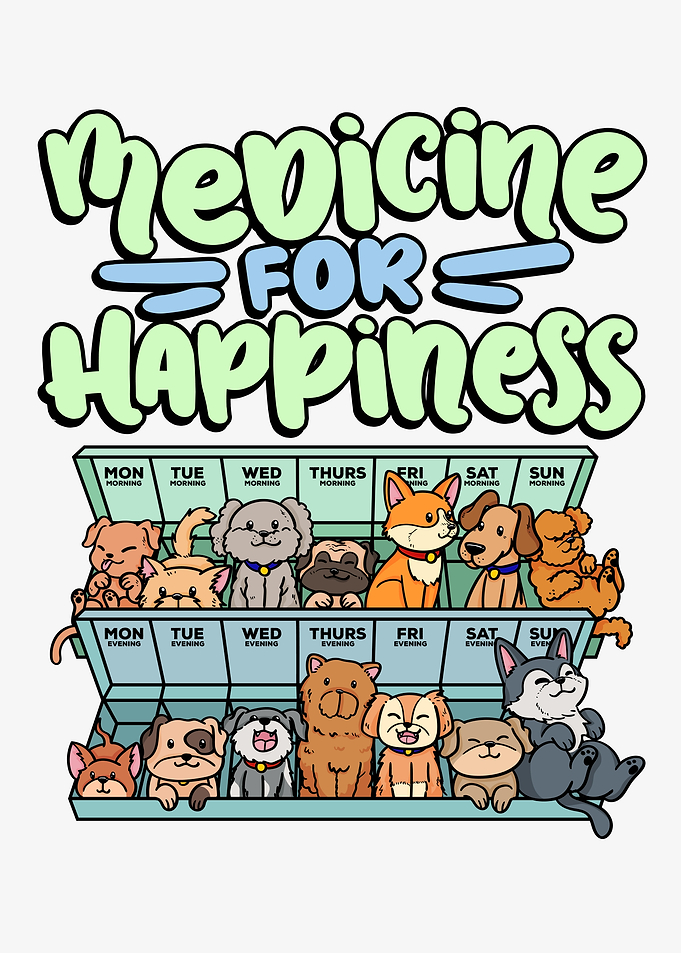 medicine for happiness dog