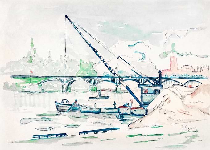 Le Pont des Arts painting