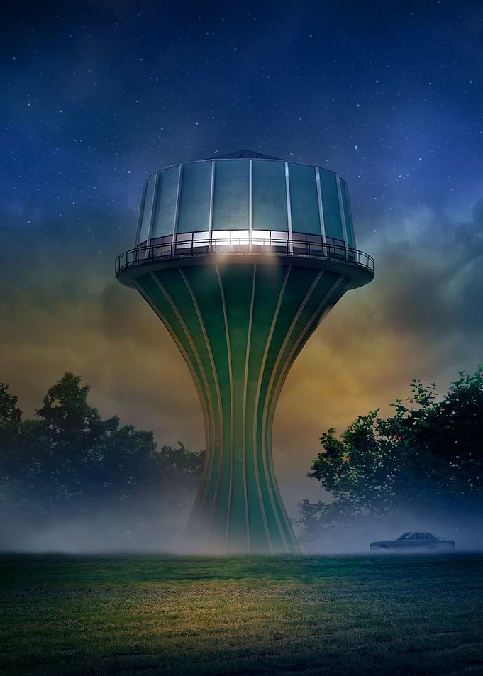 Flensburg city water tower