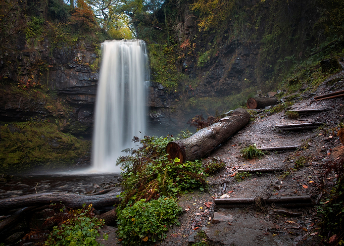 Henrhyd Falls after rain