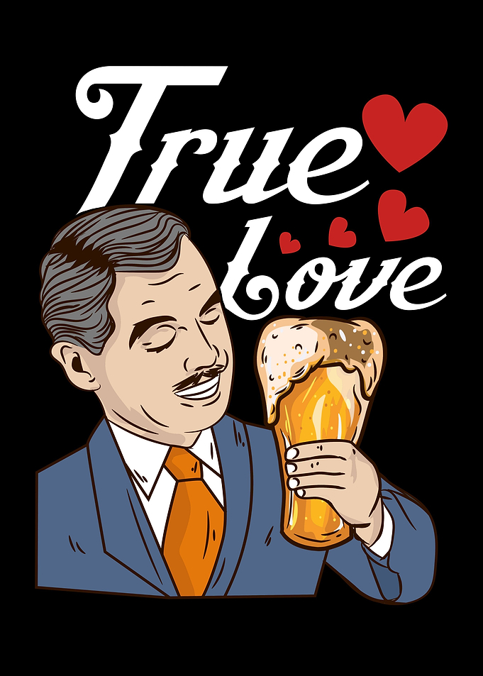 True Love Beer drinking
