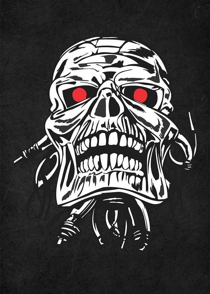 spooky skull