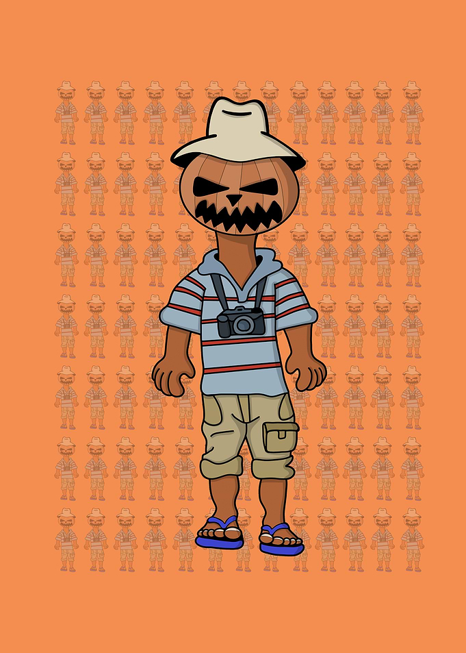 Pumpkin Head Tourist