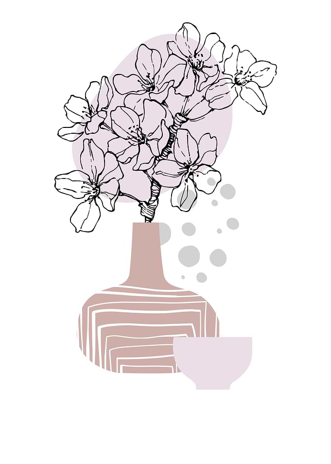 Sakura blossoms sketch