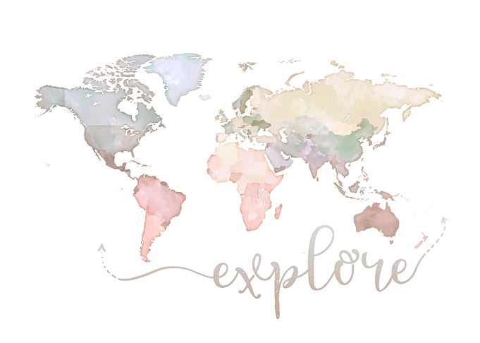 Explore World Map no250