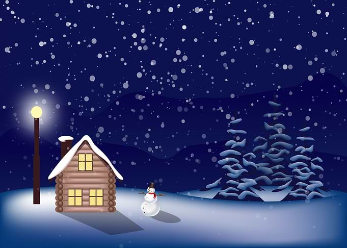 Winter Snowman Christmas