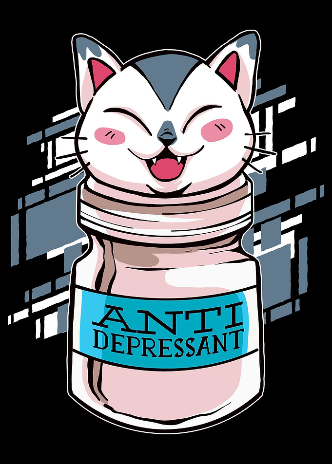Cat Animal in the Bottle