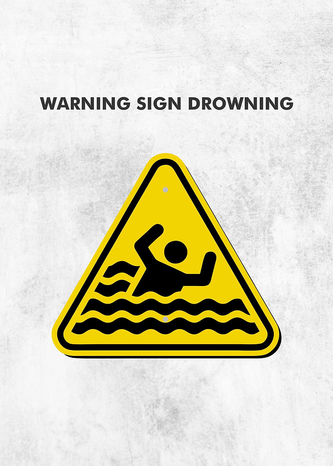 Warning Sign Drowning