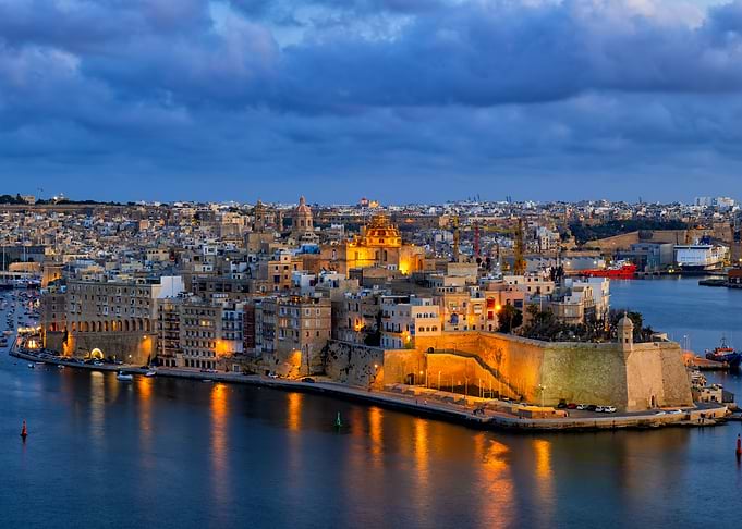 Senglea At Dusk In Malta