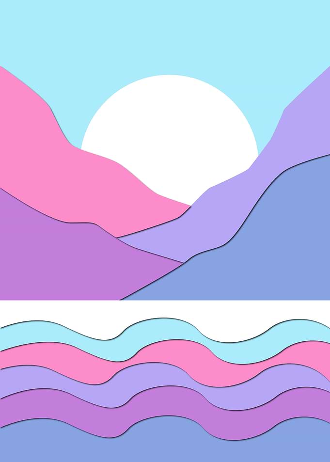 Soft Color Sea Landscape