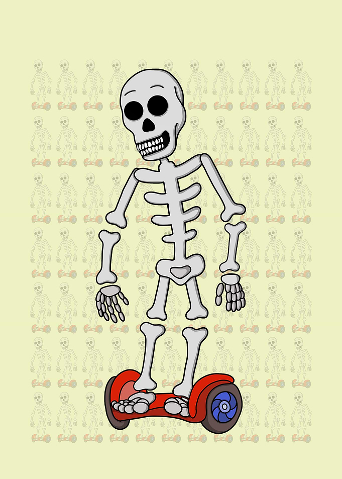 Spooky Hover Bones