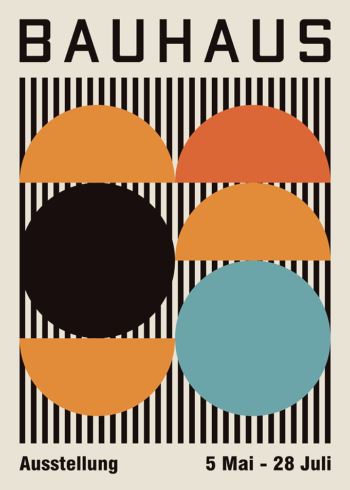 Geometric Bauhaus Poster